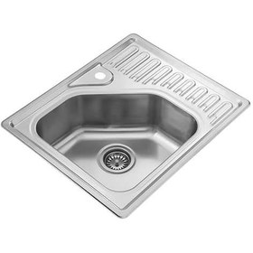 تصویر سینک توکار استیل البرز مدل ۸۱۰ Built-in Steel Alborz sink