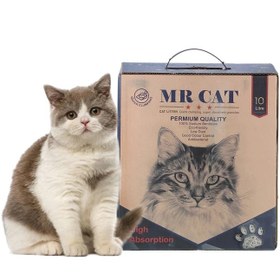 تصویر خاک گربه کربن دار 10 لیتری MR CAT 