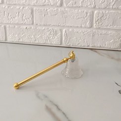 تصویر اسنوفر کریستالی شمع خاموش کن کریستالی مدل زنگوله ای ارسال رایگان 