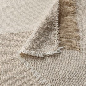 تصویر پتو مسافرتی ایکیا مدل GUNNEMOR IKEA GUNNEMOR Throw, off-white/grey-beige