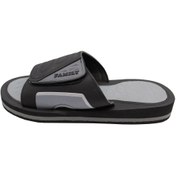 تصویر دمپایی ابری مردانه مدل فرهاد کد 1491 رنگ مشکی و طوسی با الیاف مصنوعی 