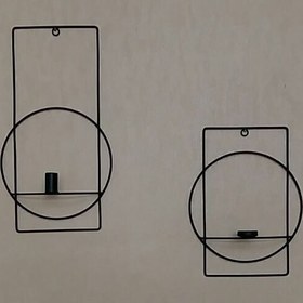 تصویر جاشمعی دیواری فلزی 