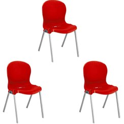 تصویر صندلی پایه فلزی ناصر پلاستیک مدل YP-980 