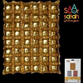 تصویر بادکنک فویلی بک گراند طلایی 