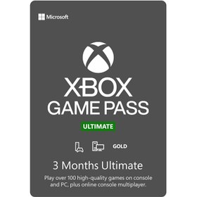 تصویر گیفت کارت 3 ماه ایکس باکس گیم پس آلتیمیت ا Xbox Game Pass Ultimate Xbox Game Pass Ultimate
