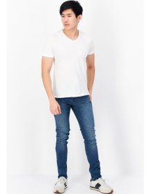 تصویر شلوار جین مردانه فیت باریک با کمر متوسط، شسته شده، آبی برند french connection Men Skinny Fit Mid Waist Washed Denim Jean, Blue