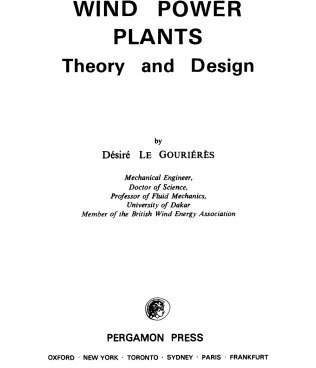 خرید و قیمت دانلود کتاب Wind Power Plants. Theory and Design 1st | ترب