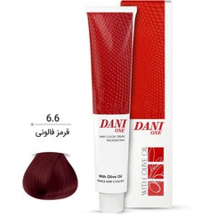 تصویر رنگ مو دنی وان (Dani One) شماره 6.6 رنگ قرمز حجم 100 میلی‌لیتر رنگ مو دنی وان