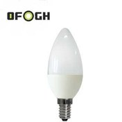 تصویر لامپ شمعی 8wکندل آفتابی افق ا led lamp bulb 8W ofogh led lamp bulb 8W ofogh