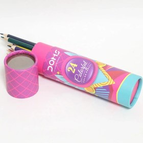 تصویر مداد رنگی 12 رنگ دامس 