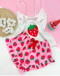 تصویر ست لباس خواب توت فرنگی کد ۲۹ 