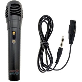 تصویر میکروفون سیمی داینامیک Dynamic microphone مخصوص اسپیکر و باند ا Dynamic microphone Dynamic microphone