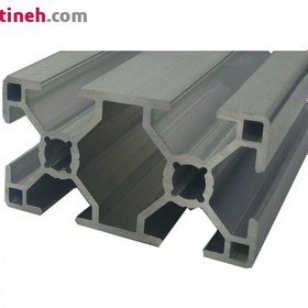 تصویر پروفیل شیار دار آلومینیومی 30*60 سبک شیار 8mm 60x30mm Aluminium Extrusion T-Slot Profile, slot width 8mm, Light