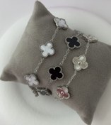 تصویر دستبند ونکلیف نقره ای با… 