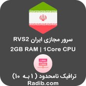 تصویر سرور مجازی ایران با ترافیک نامحدود 1 به 10 - پلن RVS2 