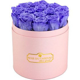 تصویر Lavender Eternal Roses in a Pink Box | کد: ZNB-1JAA 