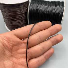 تصویر چرم قیطانی - مشکی / 20 متری charm gheytani