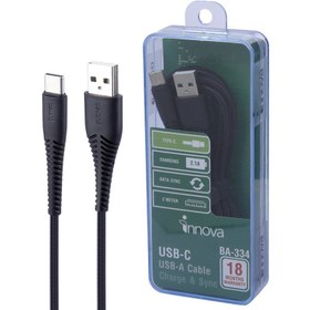 تصویر کابل 2 متری تایپ سی بیاند مدل BA-334 Beyond BA-334 Type-C Cable 2m