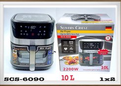 تصویر سرخ‌کن بدون روغن سیلور کرست 12 لیتر مدل 6090 Air Fryer SLIVERS CRIEST SCS_6090