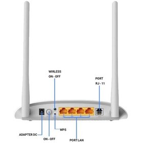 تصویر مودم روتر ADSL2 Plus بی سیم N300 تی پی لینک مدل TD W8961N گارانتی 36 ماهه پارس ارتباط (ارسال رایگان) 