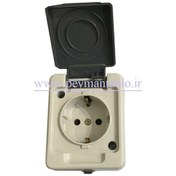 تصویر پریز بارانی پارت الکتریک مدل برکه ارت دار ۱ عدد 