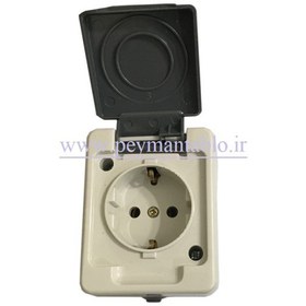 تصویر پریز بارانی ارت دار پارت الکتریک مدل PE132 