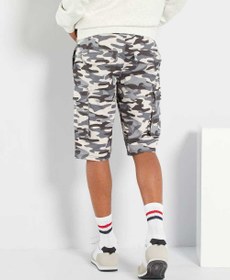 تصویر شلوارک کماندویی (چریکی) پسرانه نخ کتان برند کیابی کد XF565 Camouflage Bermuda shorts XF565