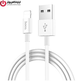 تصویر کابل تبدیل USB به لایتنینگ هوکو مدل X23 طول 1 متر Hoco X23 USB To Lightning Cable 1m