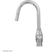 تصویر شیر ظرفشویی شلنگدار نوبل مدل کلاسیک کروم nobel-faucet-classic-sink-mixer-pull-out-chrome