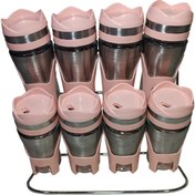 تصویر ست جا ادویه 8 پارچه کاپریس مدل فلورا کد WSP8 