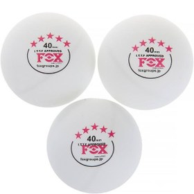 تصویر توپ پینگ پنگ FOX سه عددی ا Three-digit FOX ping pong ball Three-digit FOX ping pong ball
