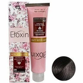 تصویر رنگ مو تیوپی الوکسین-سری دودی - شماره 1-7 رنگ بلوند دودی متوسط eloxin hair color