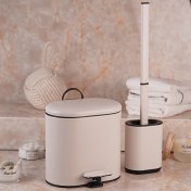 تصویر سطل و فرچه ی تک برند پرفکت سایز 3 لیتر مدل بیضی رنگ 