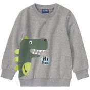 تصویر سویشرت پسرانه لوپیلو مدل T-REX - طوسی - 12 تا 24 ماه 