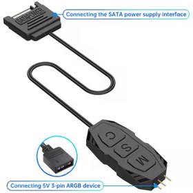 تصویر مینی کنترل فن کیس مدل SNOWMAN Mini Controller ARGB 