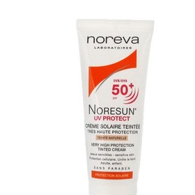 تصویر کرم ضد آفتاب نوروا سری نورسان گرجوال رنگی +SPF50 حجم ۴۰ میلی لیتر 