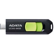 تصویر فلش مموری ای دیتا UC300 USB 3 ظرفیت 64 گیگابایت ADATA UC300 USB 3 Flash Drive-64GB