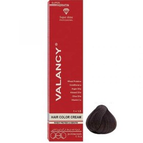 تصویر رنگ مو والانسی سری خاکستری مدل قهوه ای خاکستری شماره C3 VALANCYC3Hair Color 100 ml