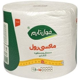 تصویر دستمال کاغذی حوله ای فول تایم رول ۱۰۰ متری 
