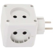 تصویر چندراهی برق تیراژه مدل صدف ۴ عدد بدون ارت 