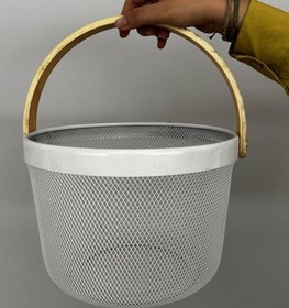 تصویر سبد گرد ایکیا فلزی IKEA round basket