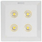 تصویر چراغ سقفی روکار مربع 28 وات COB سفید ای دی سی Surface mount Square ceiling lighting 28 W COB Day light EDC