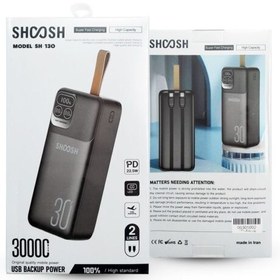 تصویر پاوربانک شوش SHOOSH SH130 30000mah Power Bank SHOOSH SH130 30000mah