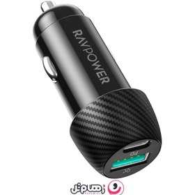 تصویر شارژر فندکی راوپاور مدل RP-VC030 RAVPower RP-VC030 Car Charger