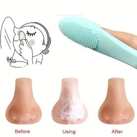 تصویر فیس براش و پاک کننده منافذ سیلیکونی Silicone Finger Face Cleansing Brush 