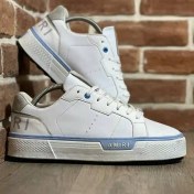 تصویر کتانی مردانه امیری طرح ونس رنگ سفید و مشکی 