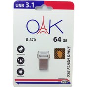 تصویر فلش۶۴گیگ OAK S-370 USB3.1 