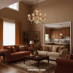 تصویر لوستر شاخه ای کریستالی کد ۱۳۵۰ 