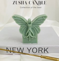 تصویر شمع فانتزی طرح پروانه 