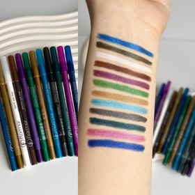 تصویر خط چشم مداد شمعی رنگی 